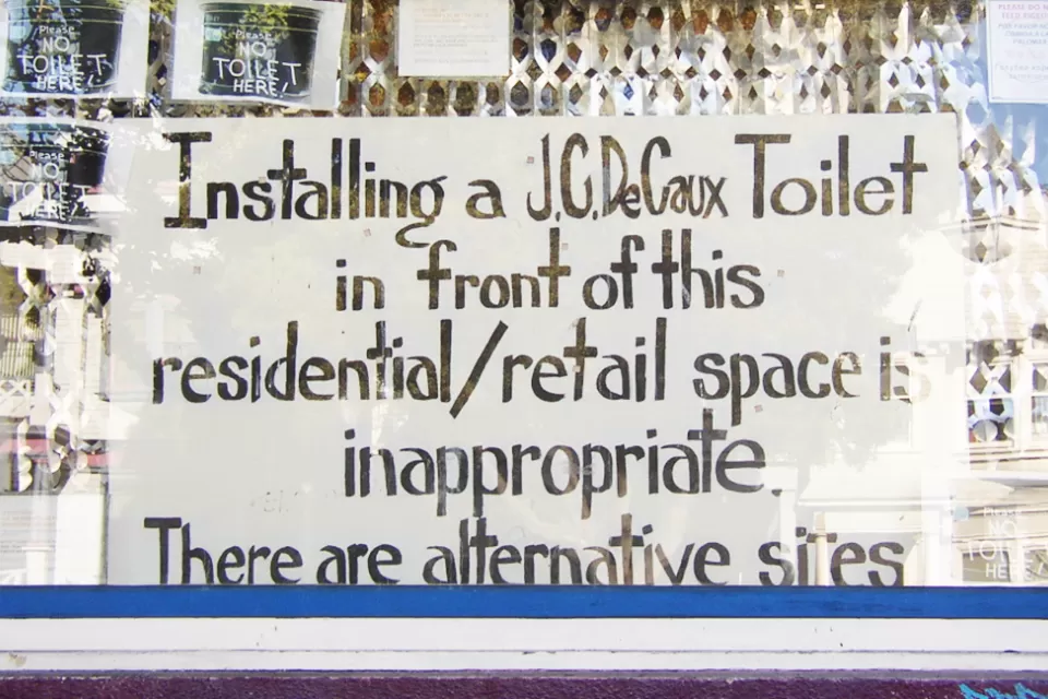 NIMBY Toilet Sign